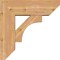 Ekena Millwork Westlake Slat Smooth Bracket w/ Offset Brace, Western Red Cedar, 7 1/2"W x 22"D x 22"H BKT0806X22X22WTL06SWR - alternate 4
